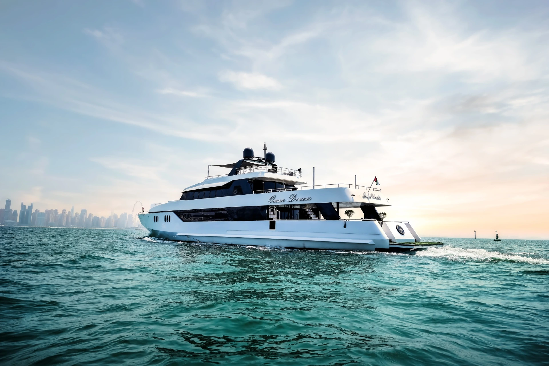 143 feet yacht rental Dubai